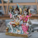 Marble Shiv Parivar Statue | 15 Inch