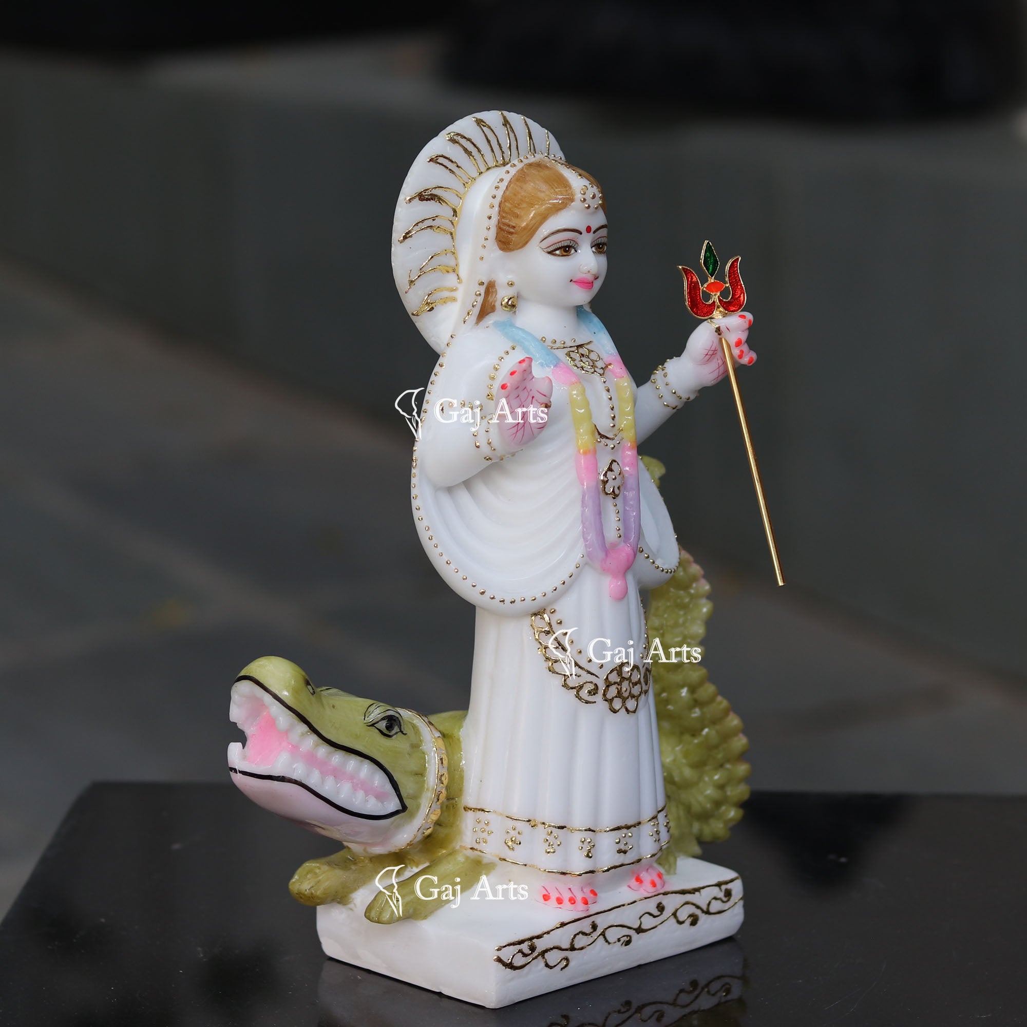 Marble Khodiyar Maa Idol | 12 Inch