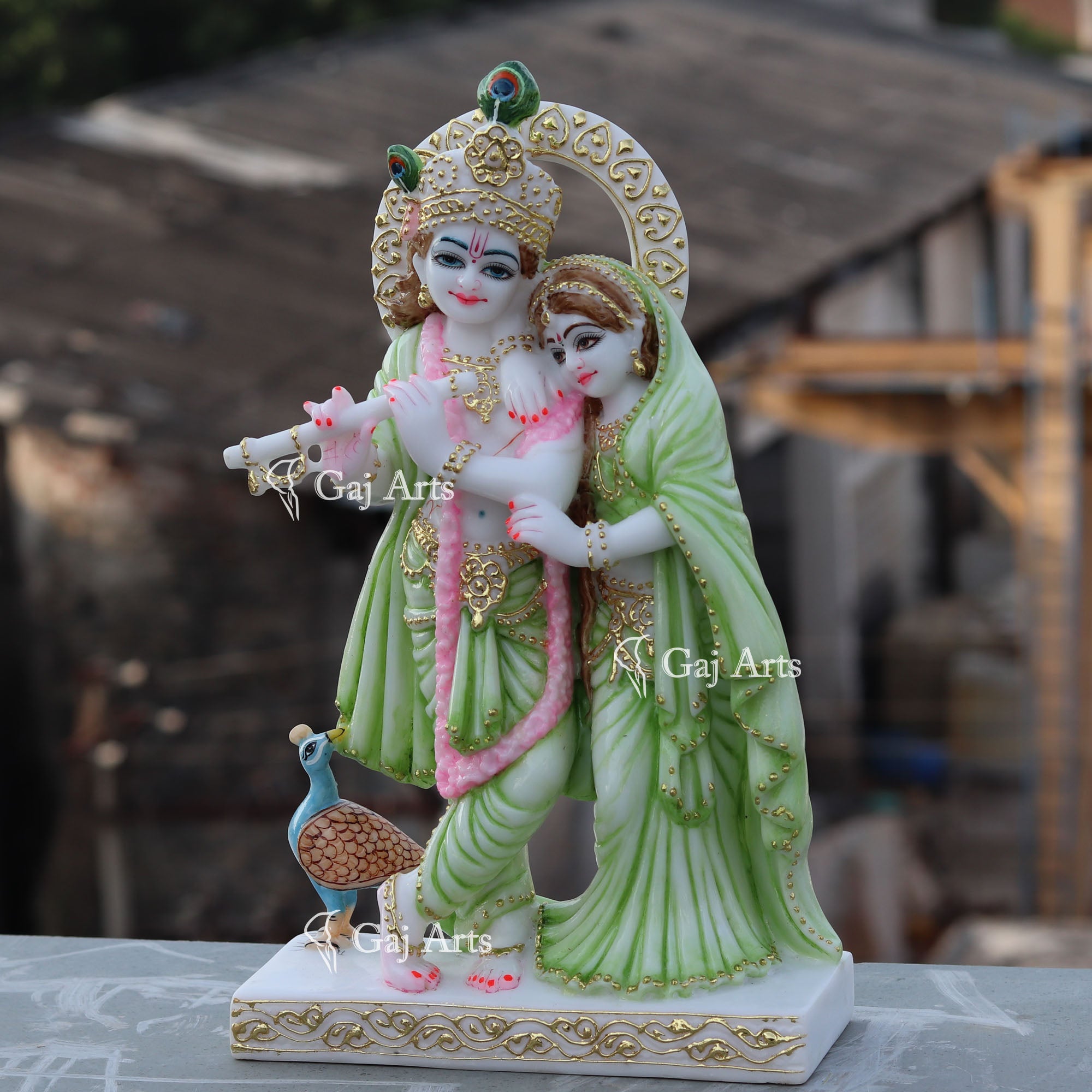 Marble Radha Krishna Jodi Idol | 15 Inch