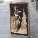 White Marble Lady Wall Panel | 54 Inch