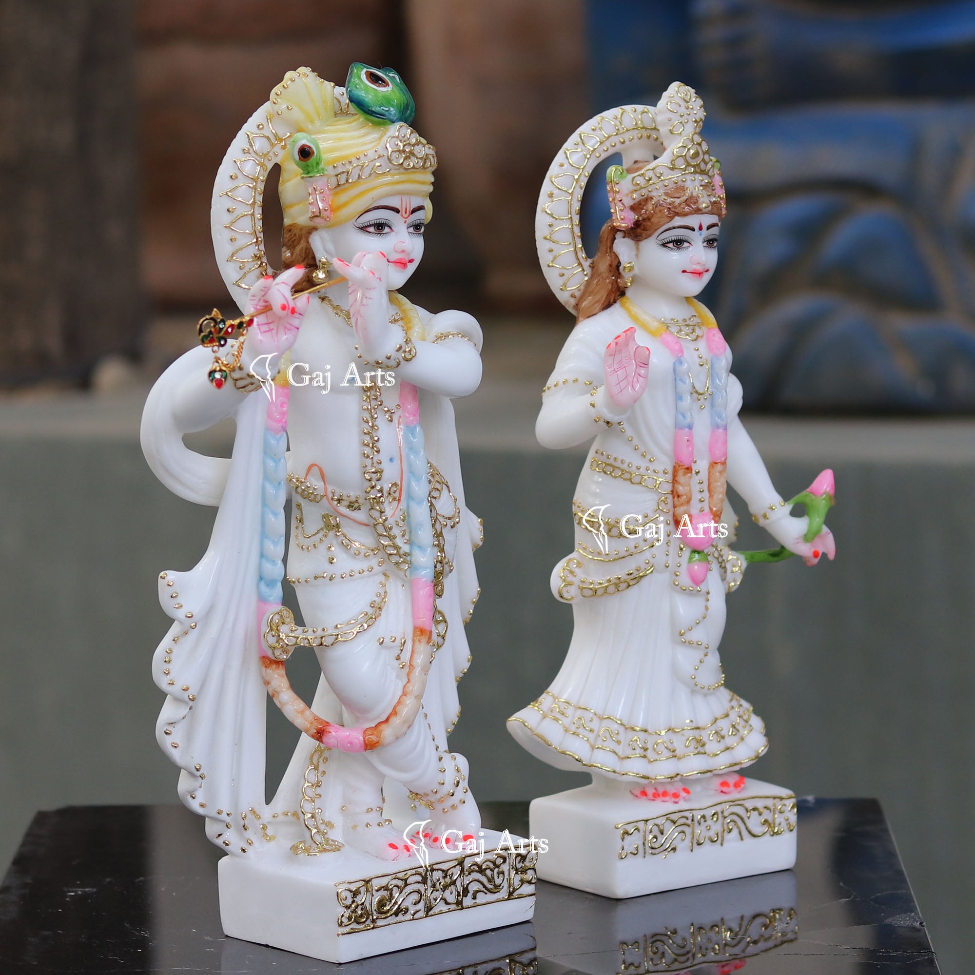 Marble Radha Krishna Idol | 15 Inch