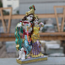 Super White Makrana Marble Radha Krishna Jugal Jodi Murti | 18 Inch