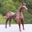 Dhokra Art Horse 11"