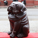 Wooden Sitting Bulldog 33”