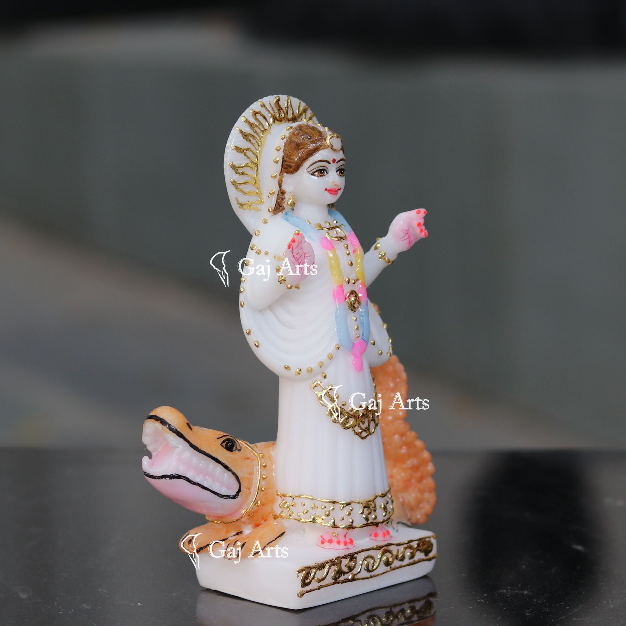 Marble Ethiopia Khodiyar Maa Idol | 7 Inch