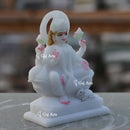 White Marble Lakshmi Mata Statue | 7 Inch