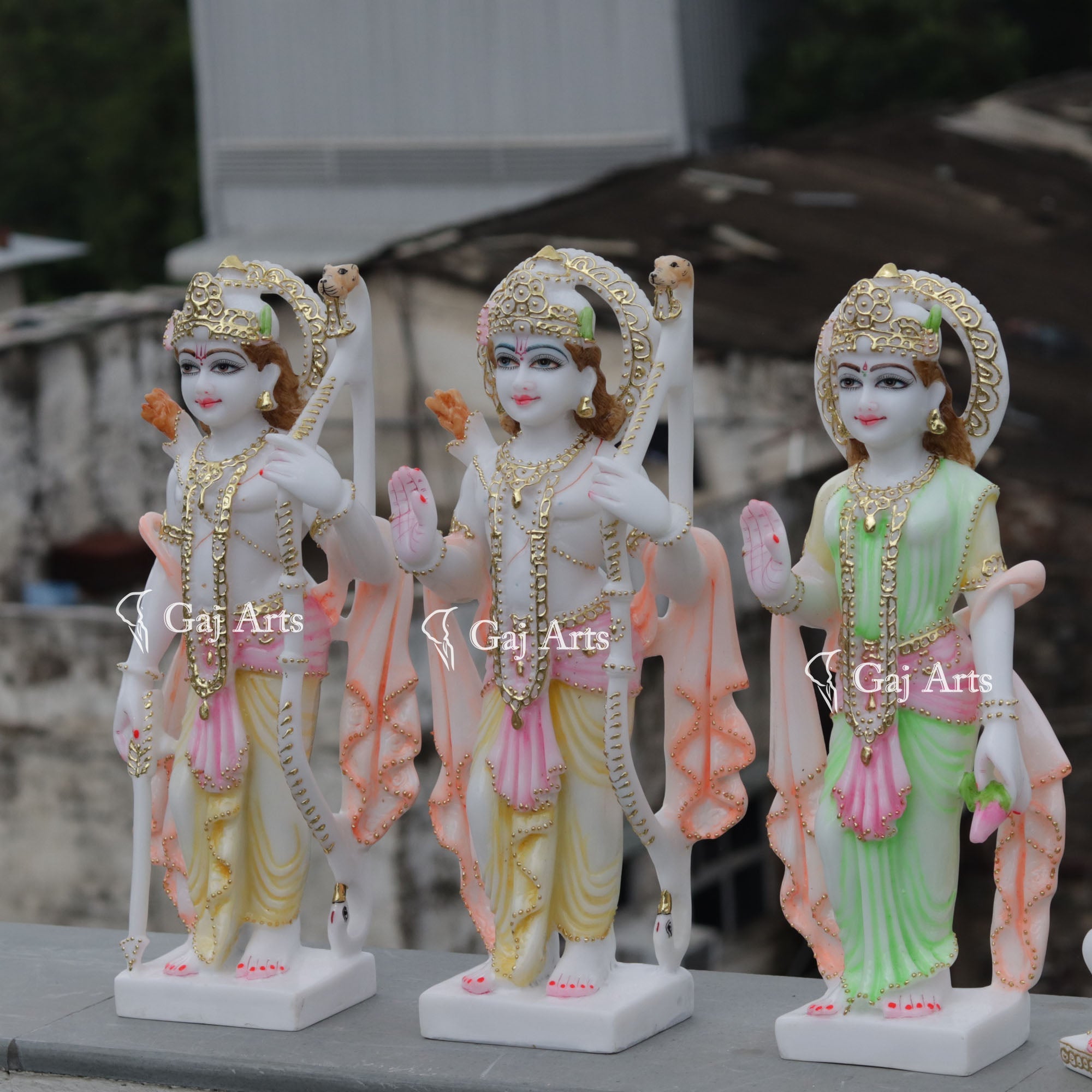 Ethiopia Marble  Ram Jodi Idol | 18 Inch