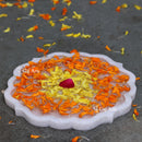 Marble Flower Bowl 9"