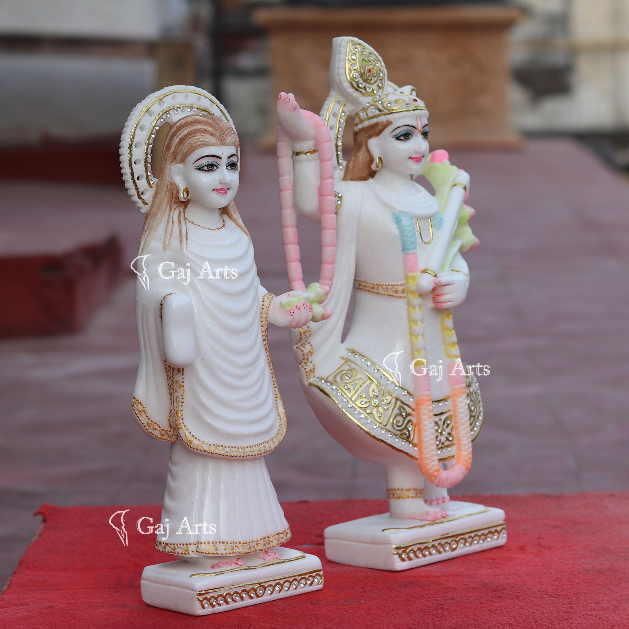 Marble Yamuna Mahaprabhu Ji Idol | 18 Inch