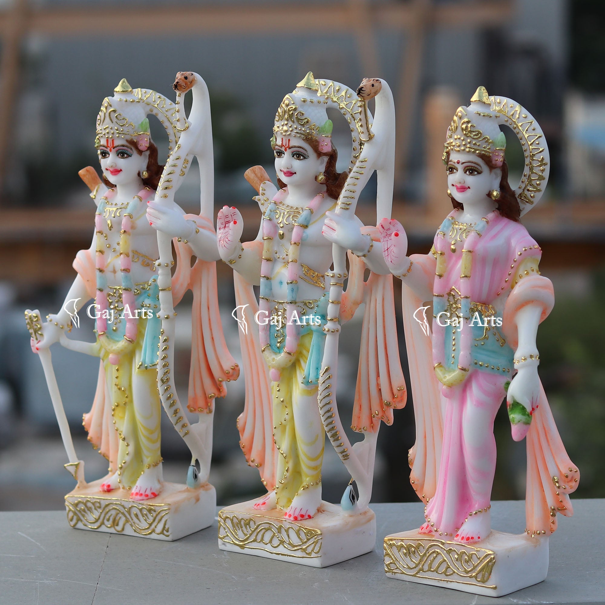 Ethiopia Marble Ram Jodi Idol | 12Inch