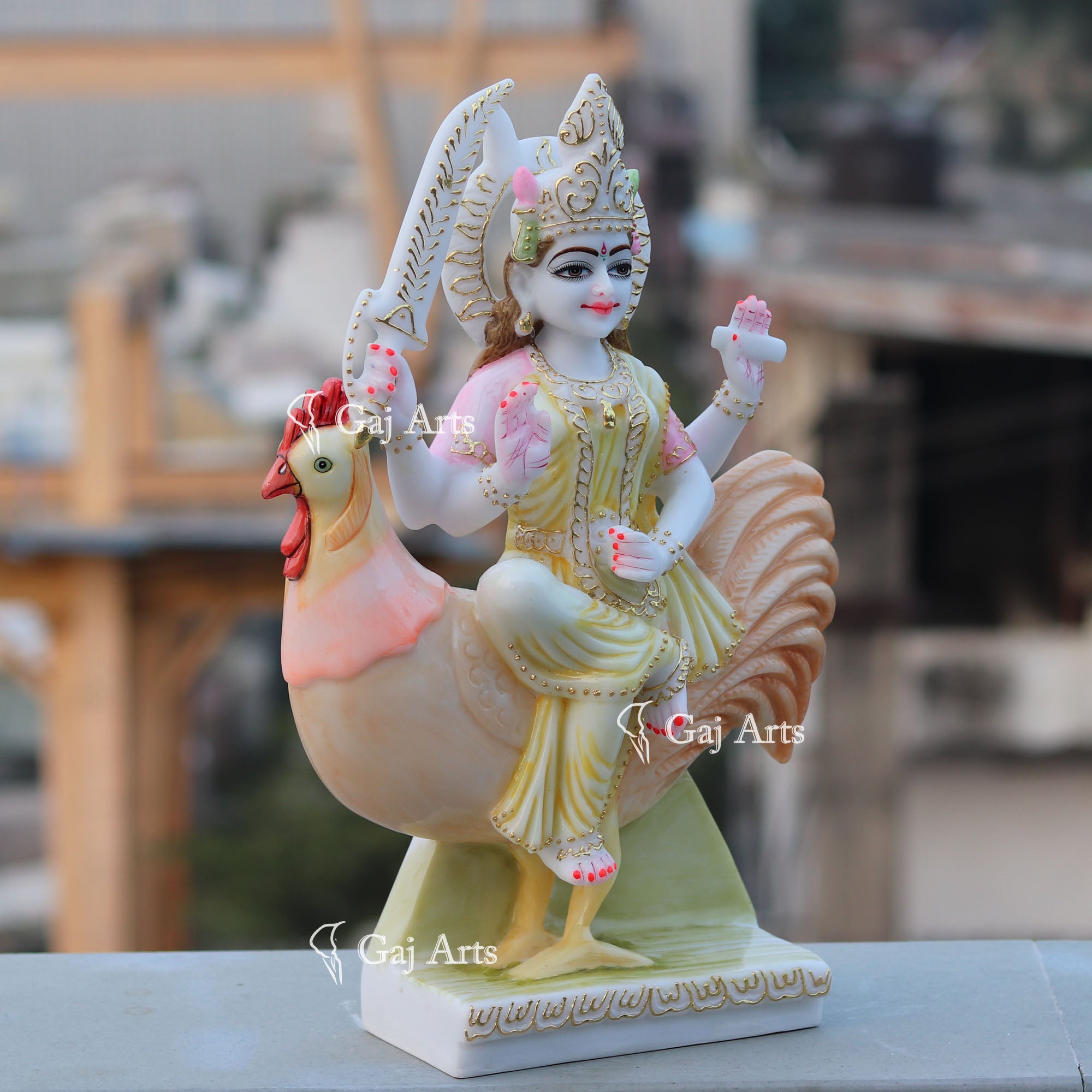 Bahu Charni Mata Idol | 18 Inch