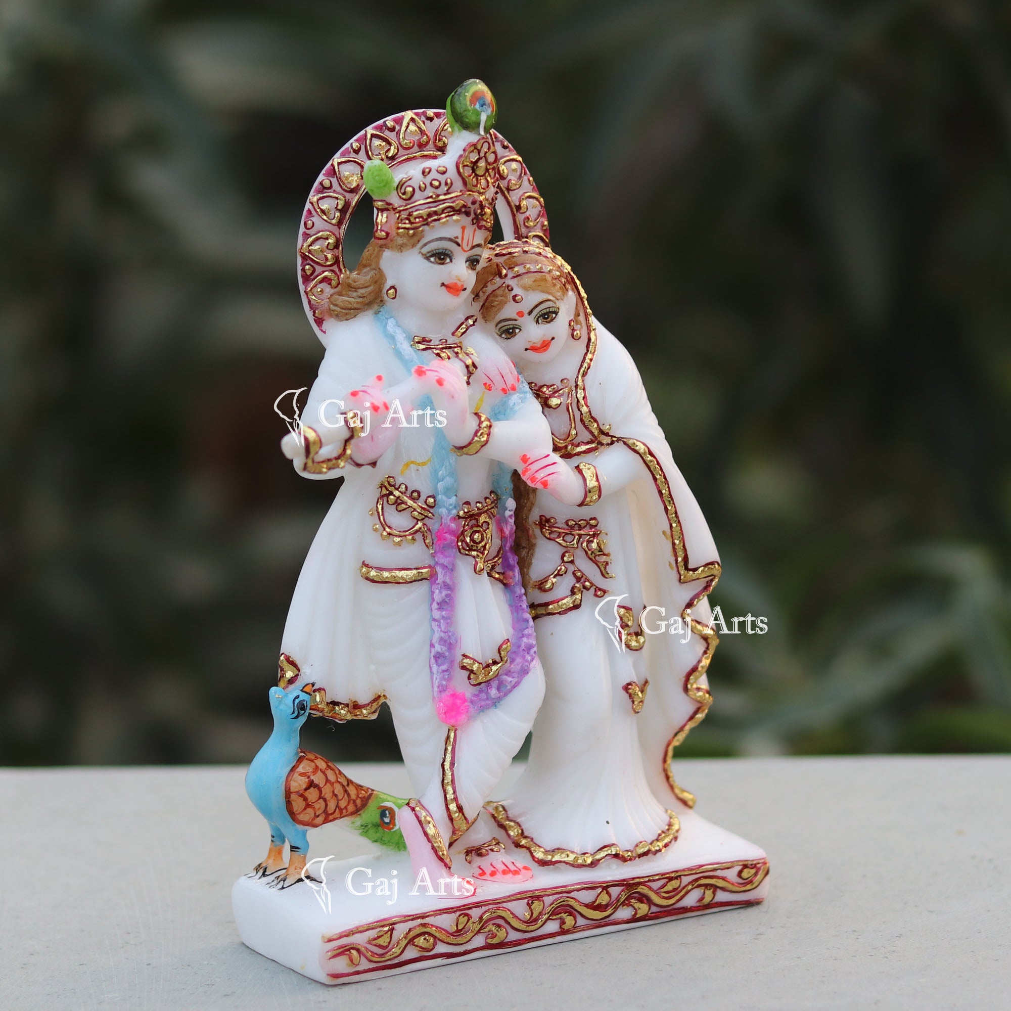 Marble Radha Krishna Idol | 7 Inch