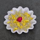 Marble Flower Bowl 6"