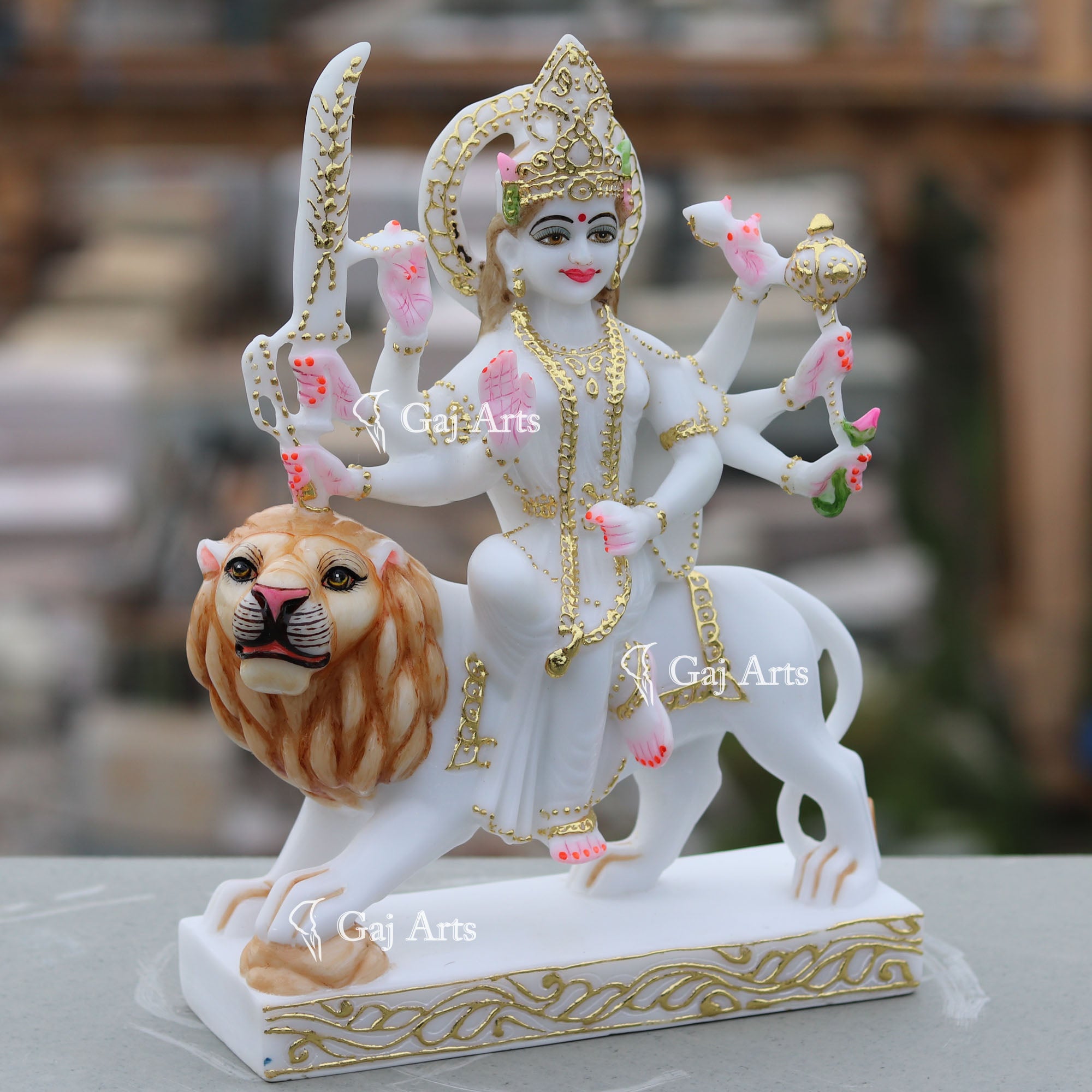 Marble Durga Maa Statue | 12 Inch
