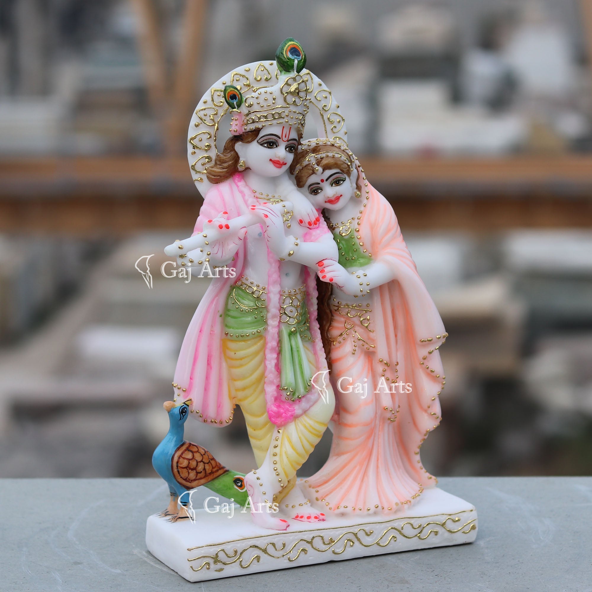 Marble Radha Krishna Jodi | 12 Inch