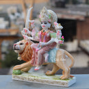 White Marble Durga Maa Idol | 15 Inch