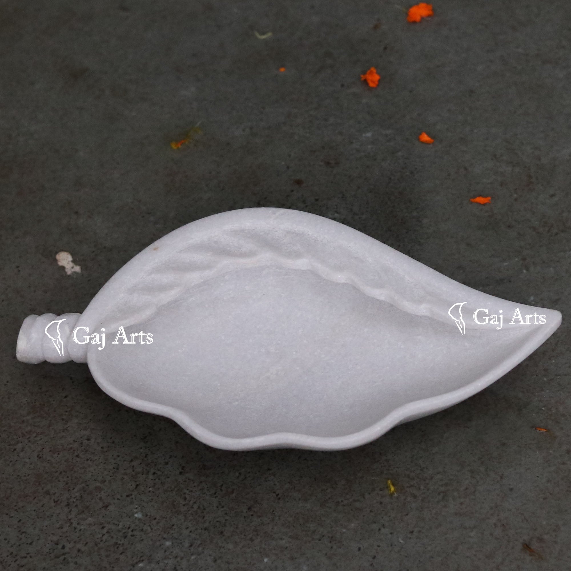 White Marble Flower Bowl | 10 Inch