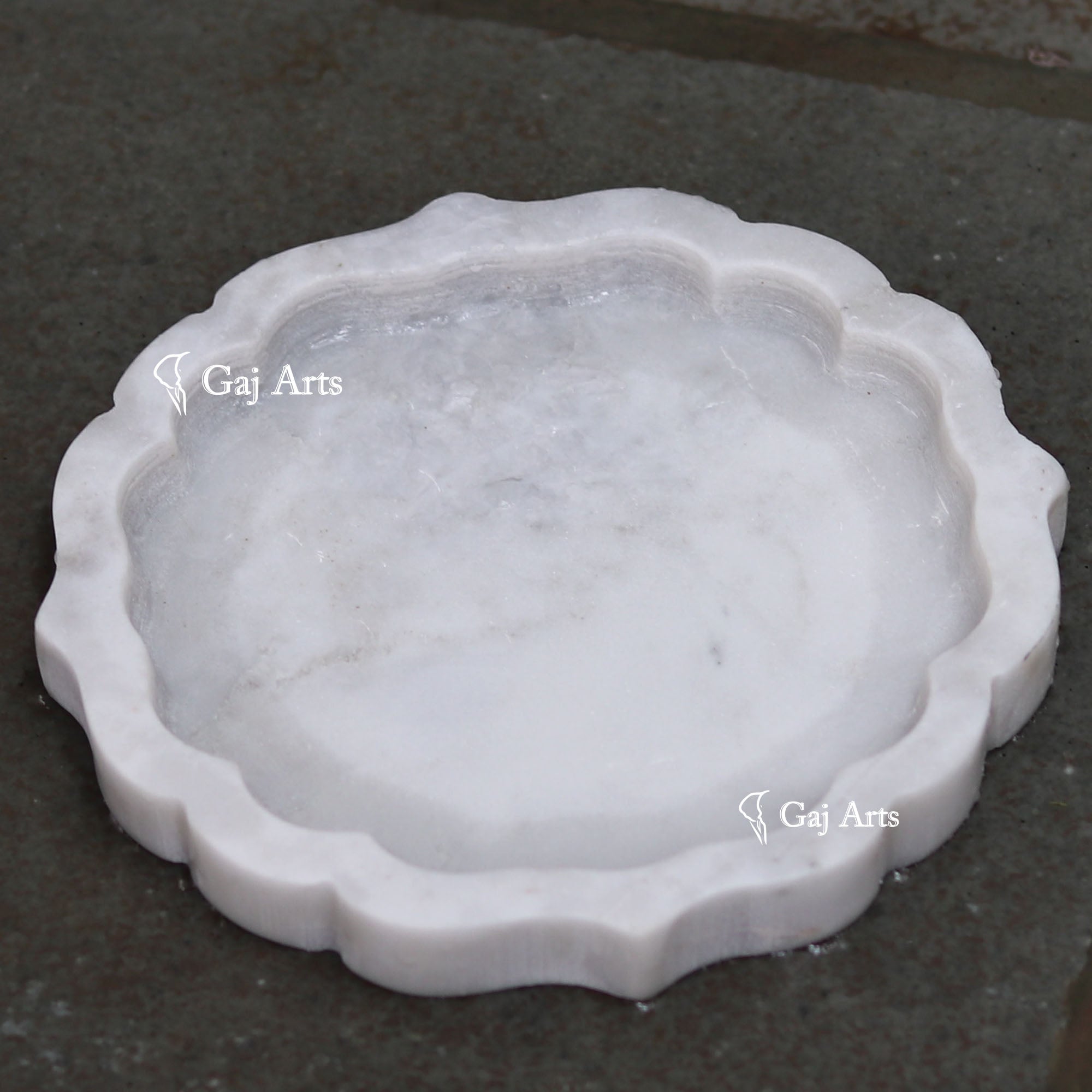 White Marble Mini Flower Bowl | 6 Inch