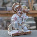 Ethiopia Marble Hanuman Ji Idol | 12 Inch