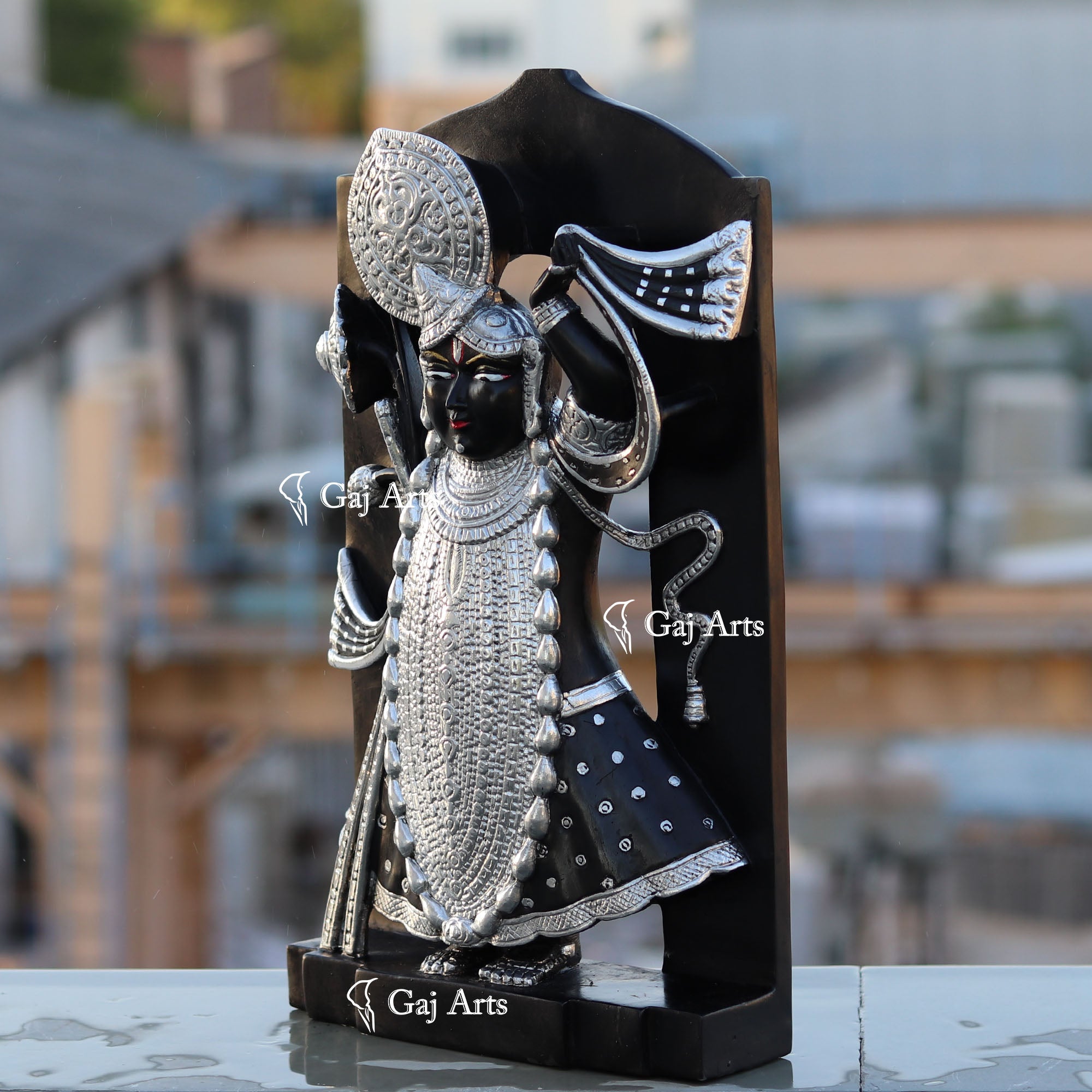 Premium Marble Shreenathji Idol | 18 Inch