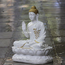 Korean Marble Buddha Statue | 24 Inch
