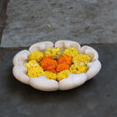 Marble Flower Bowl 12”