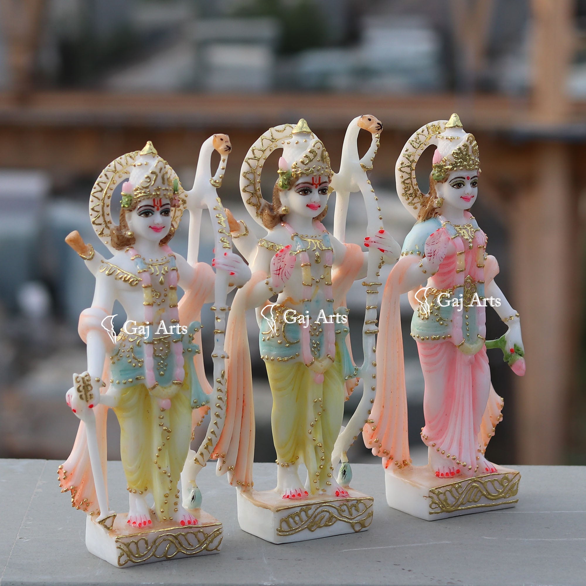 Ethiopia Marble Ram Jodi Idol | 9 Inch