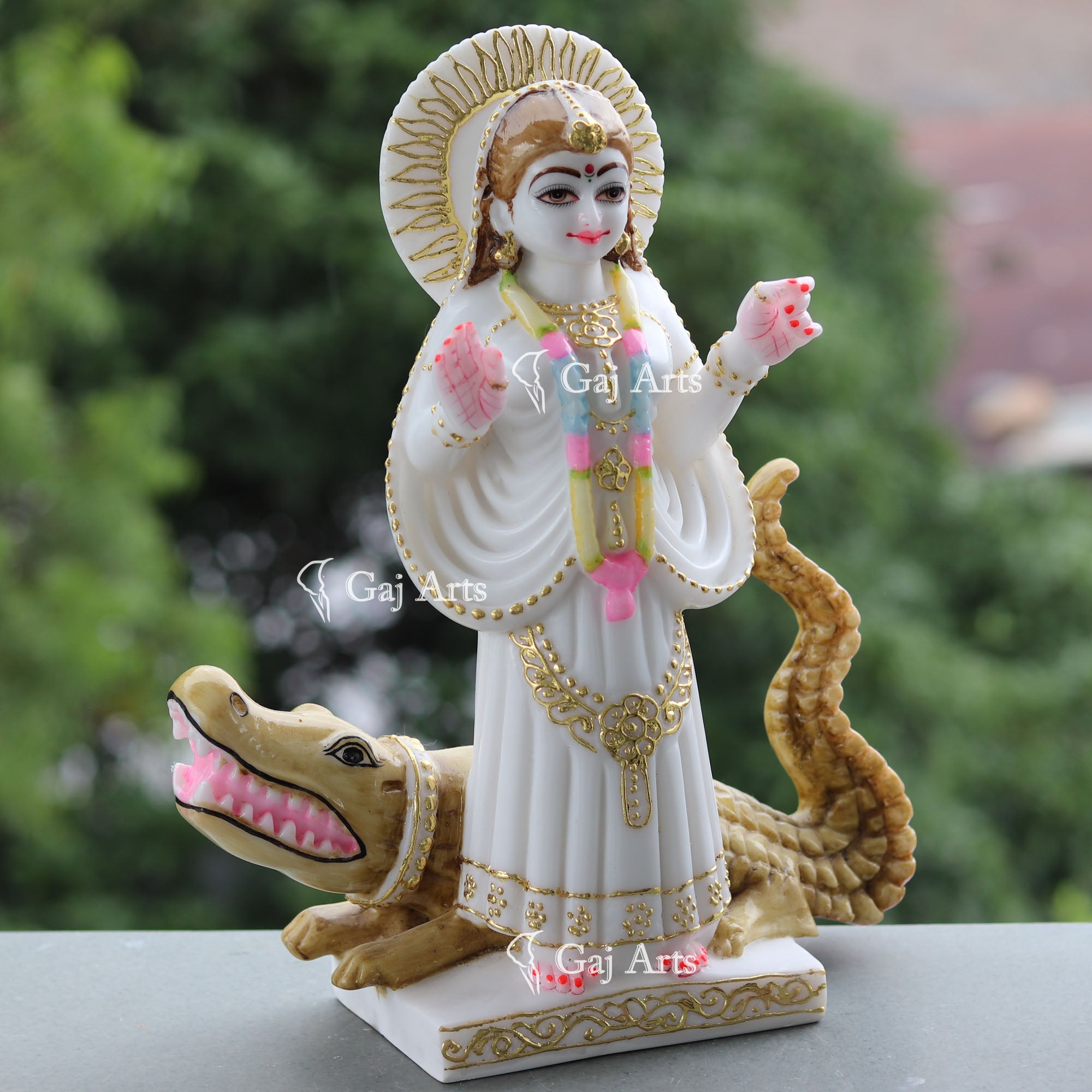 Marble Khodiyar Maa Idol | 15 Inch