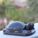 Rajasthan Black Marble Kachua Tortoise Idol | 9 Inch