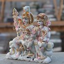 White Marble Shiv Parivar Statue | 12 Inch