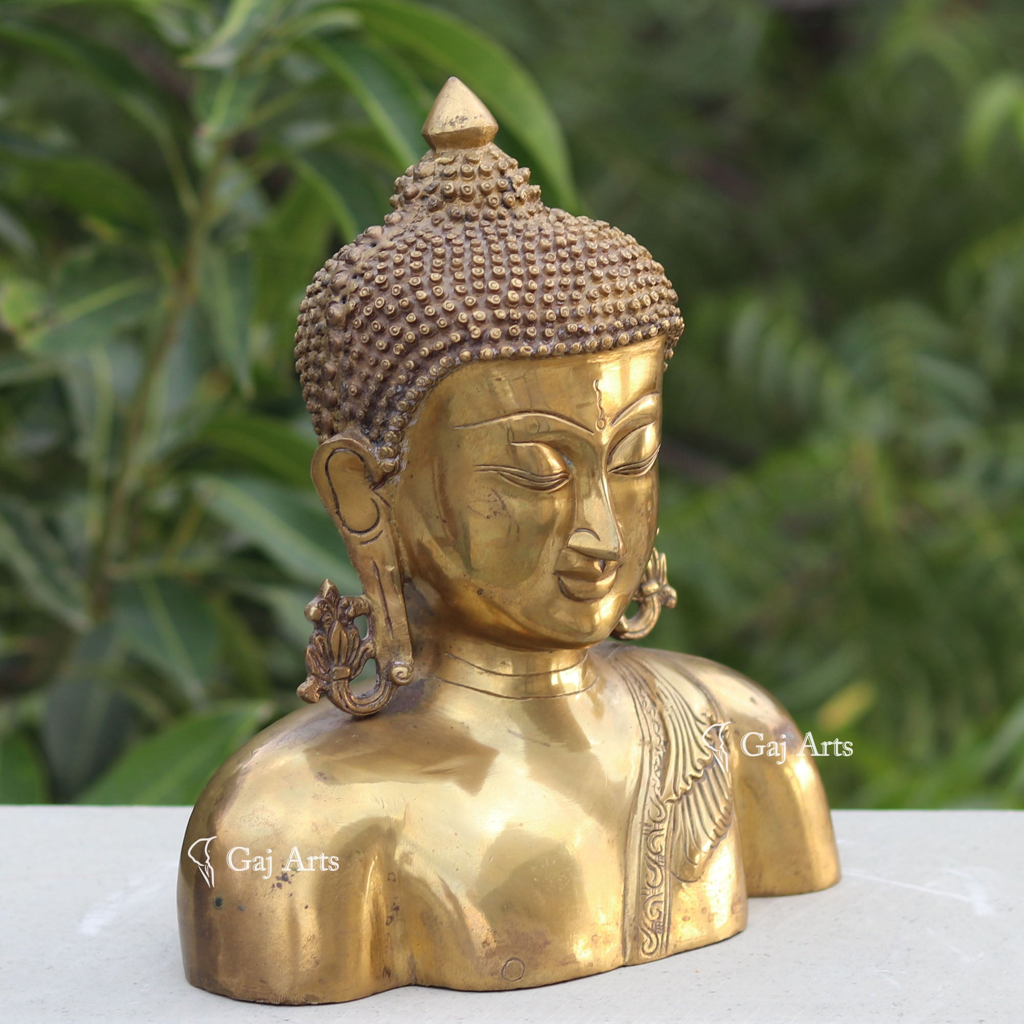 Brass Buddha Statue | 12 Inch