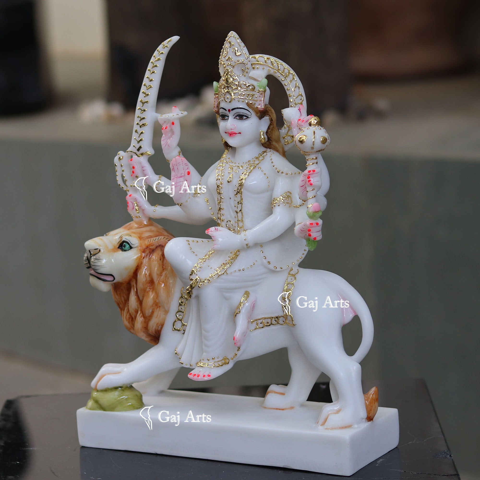 Durga Maa Marble Idol | 15 Inch