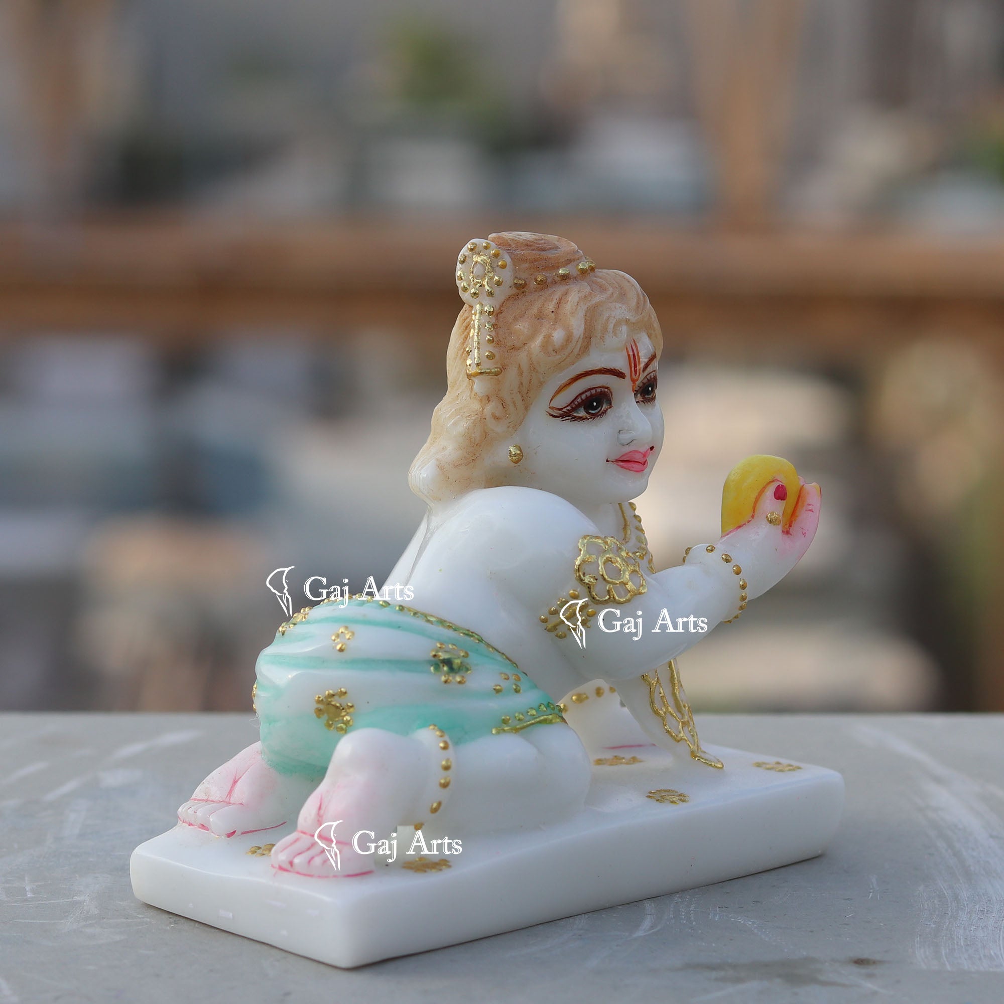 White Marble Bal Gopal Idol | 5 Inch