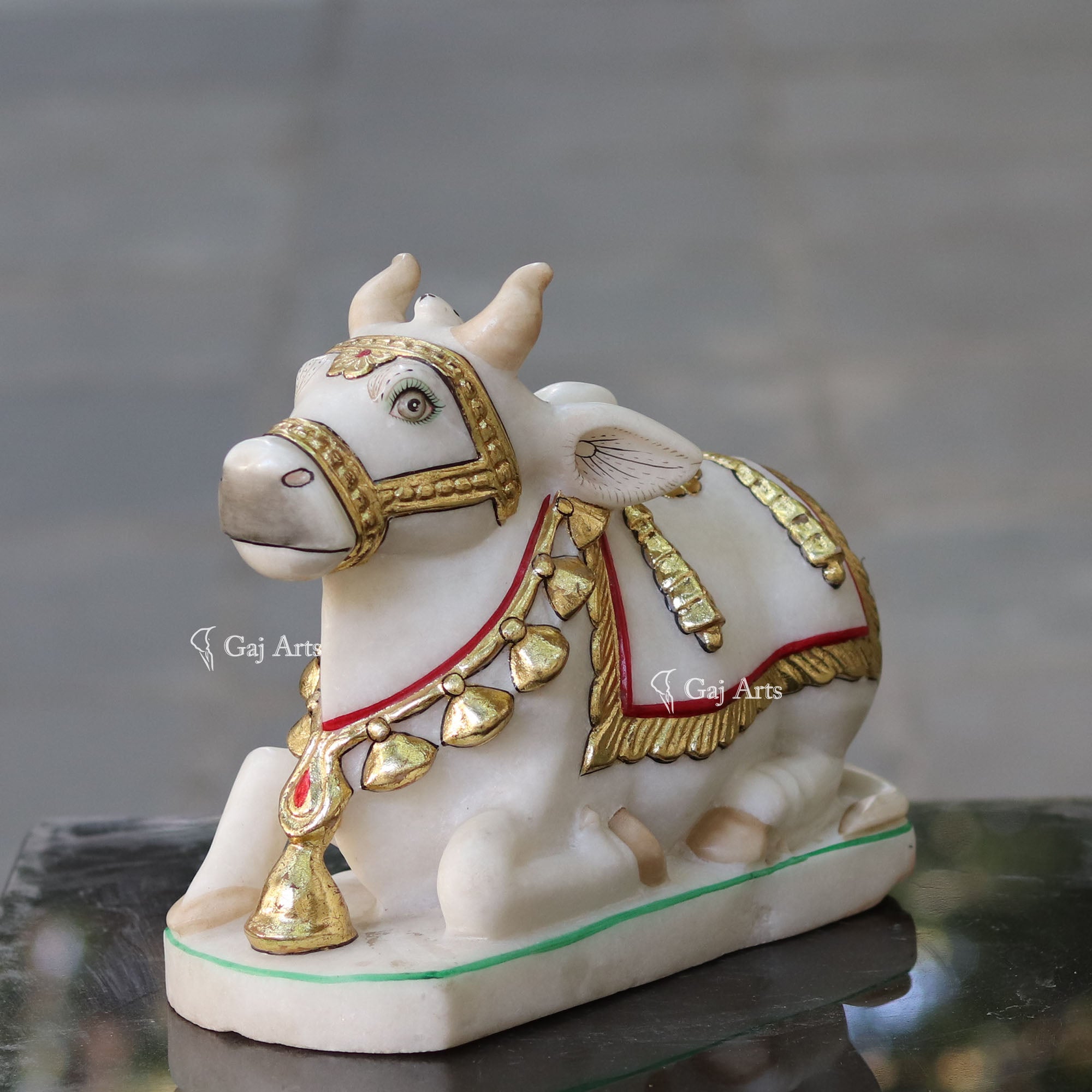 Marble Nandi Idol | 12 Inch