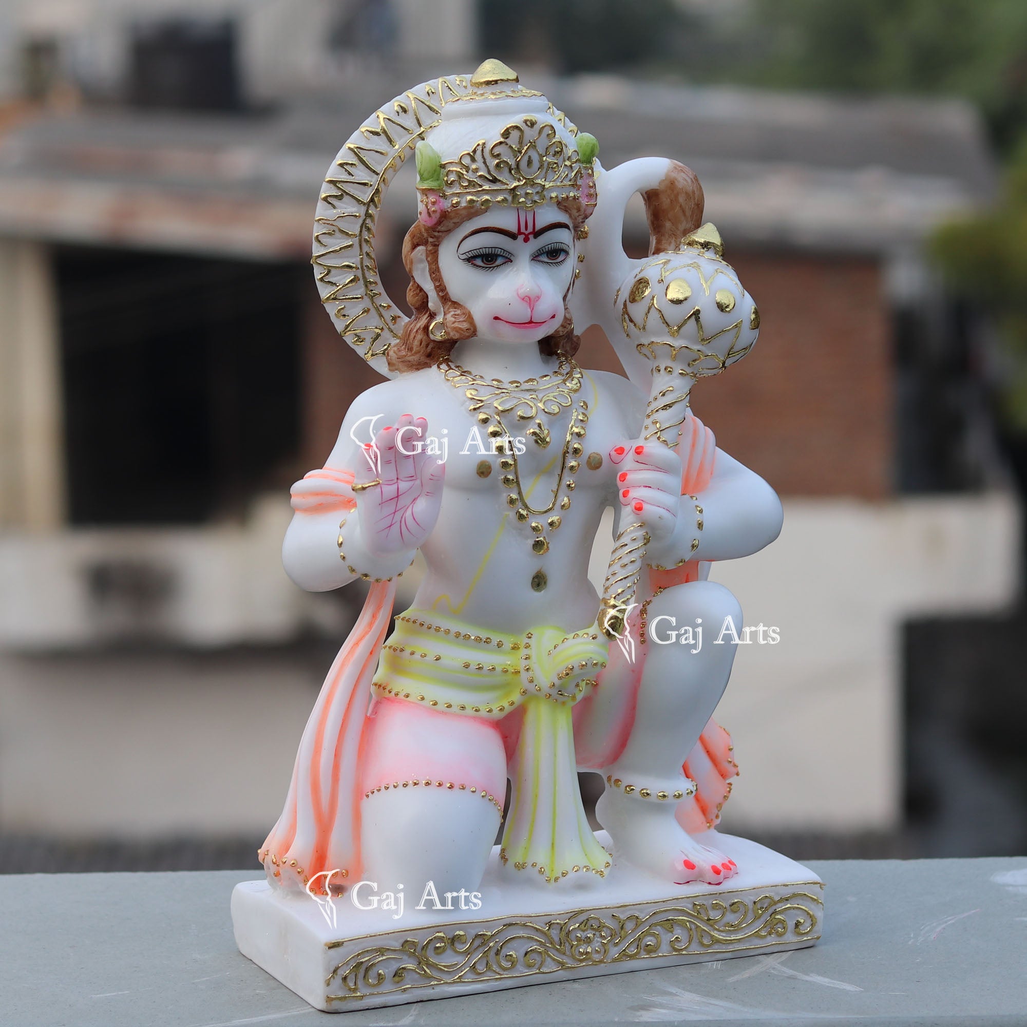 Marble Hanuman Ji Idol | 15 Inch