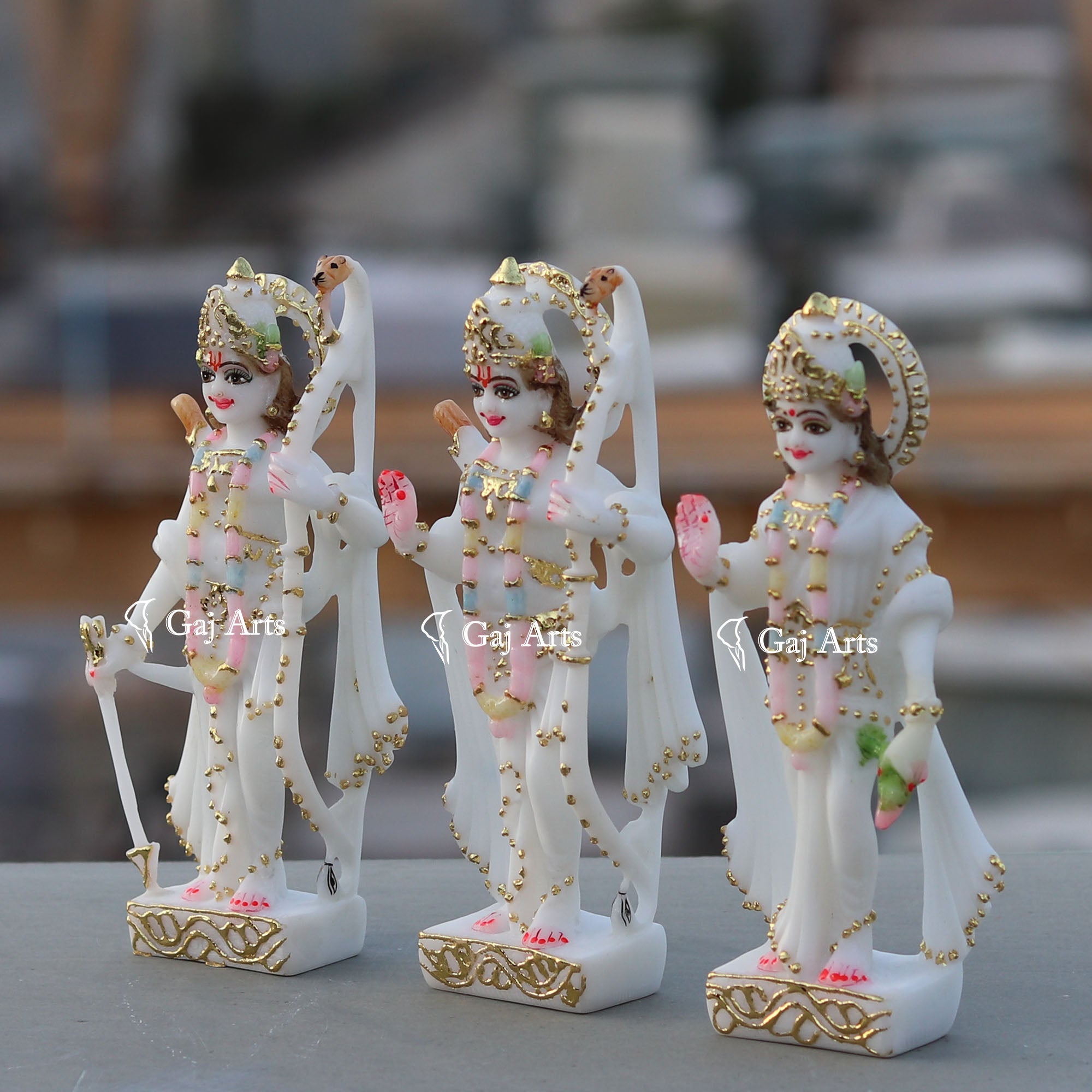 Marble Ethiopia Ram Jodi Idol | 7 Inch