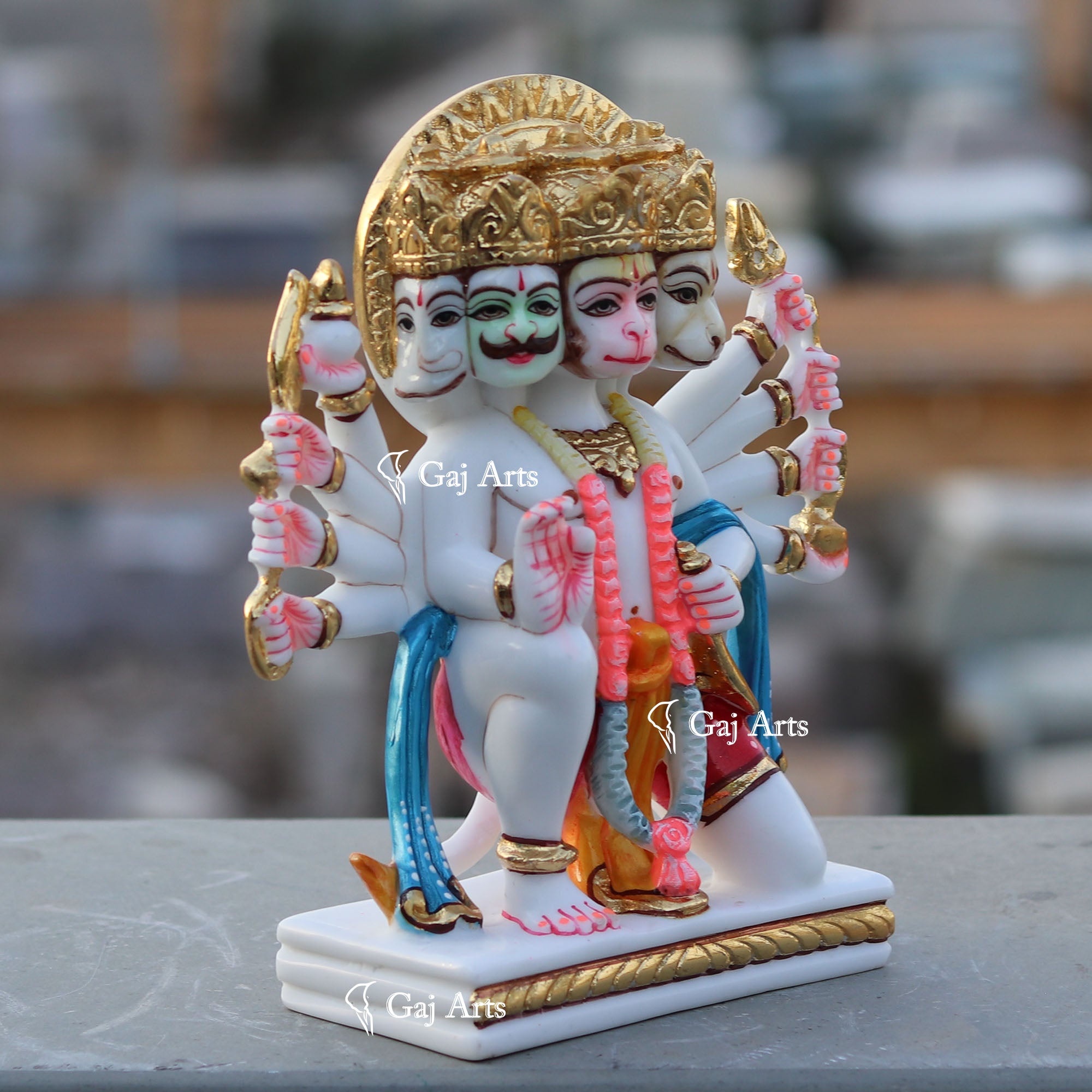 Panchmukhi Hanuman Ji Idol | 9 Inch