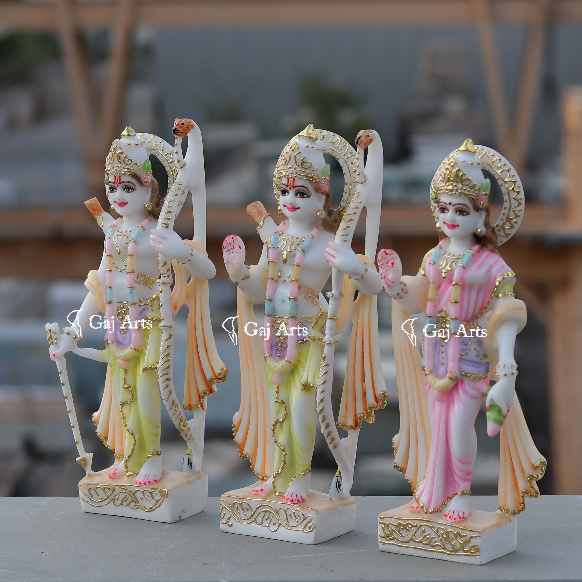 Ethiopia Marble Ram Jodi Idol | 12Inch