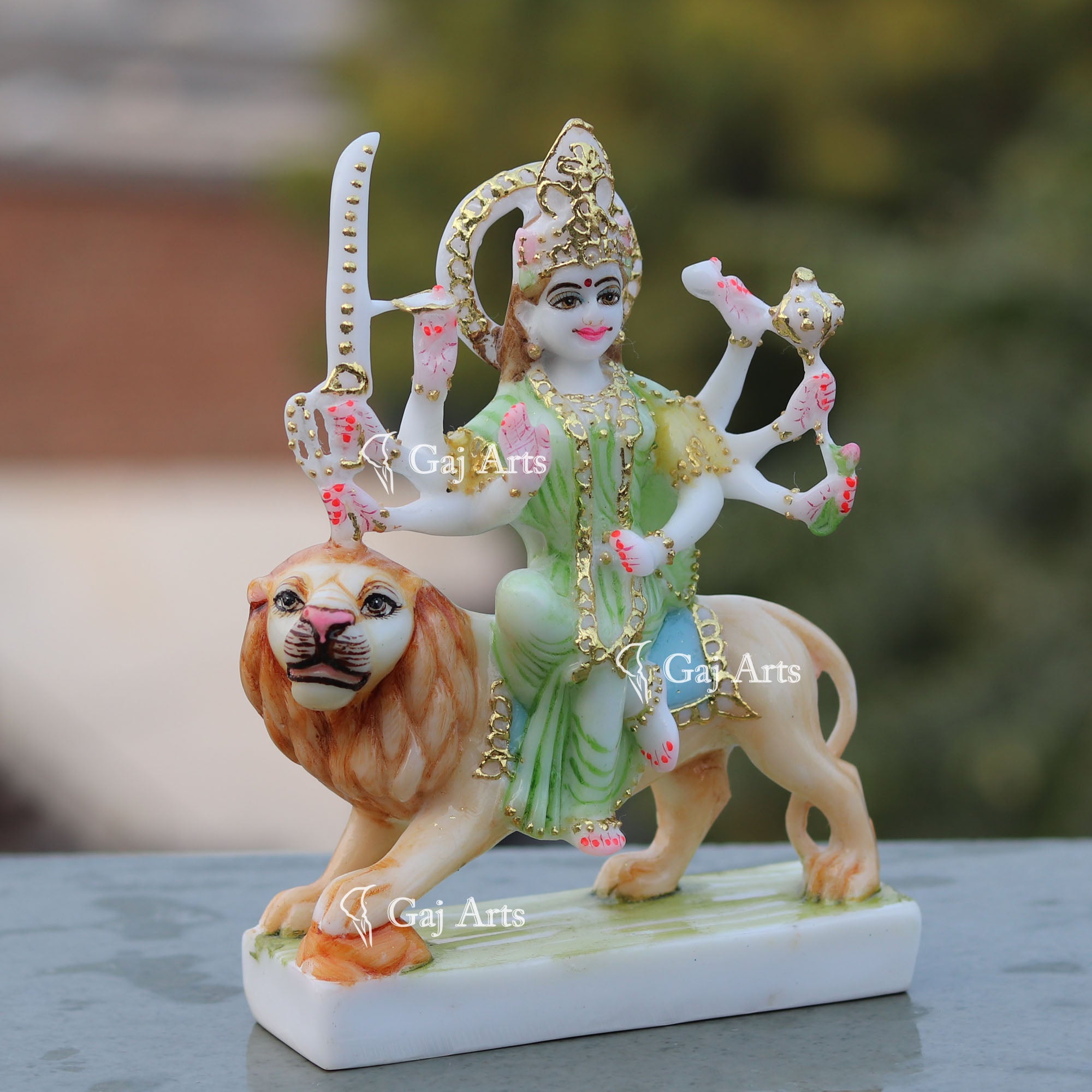 Marble Durga Mata Statue | 7 Inch