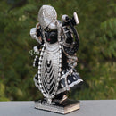 Black Marble Shreenath Ji Statue | 15 Inch