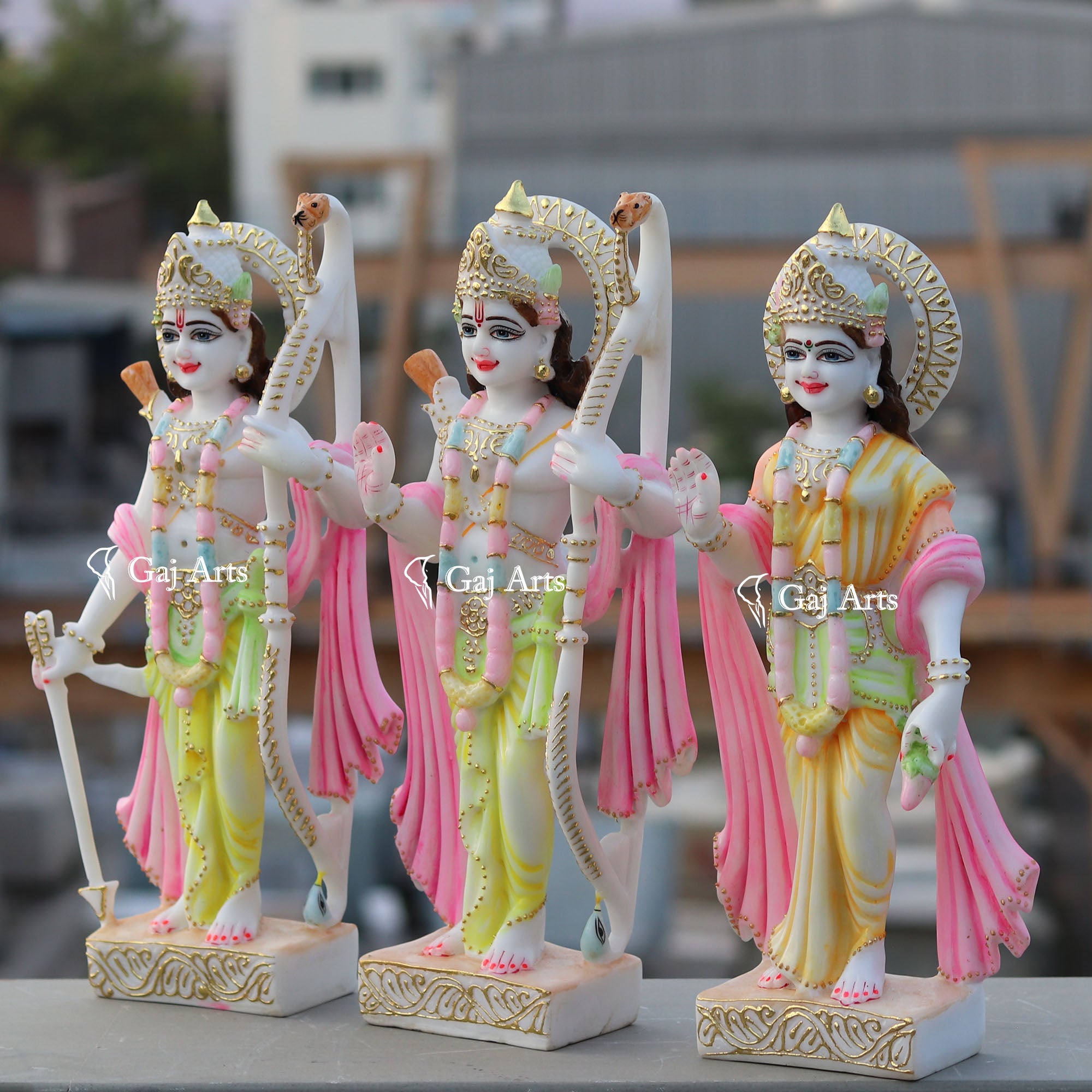 Ethiopia Marble Ram Jodi Idol | 18 Inch
