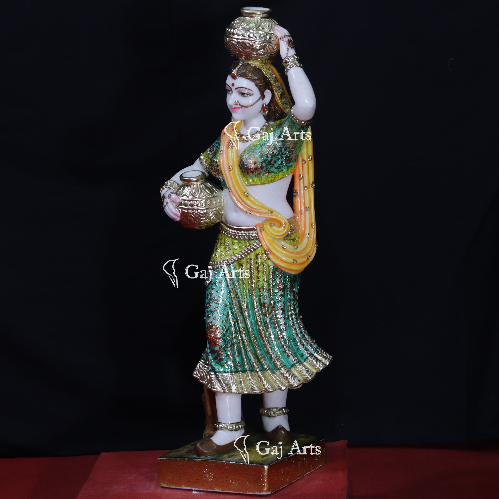 White Makrana Marble Bani Thani Statue | 42 Inch