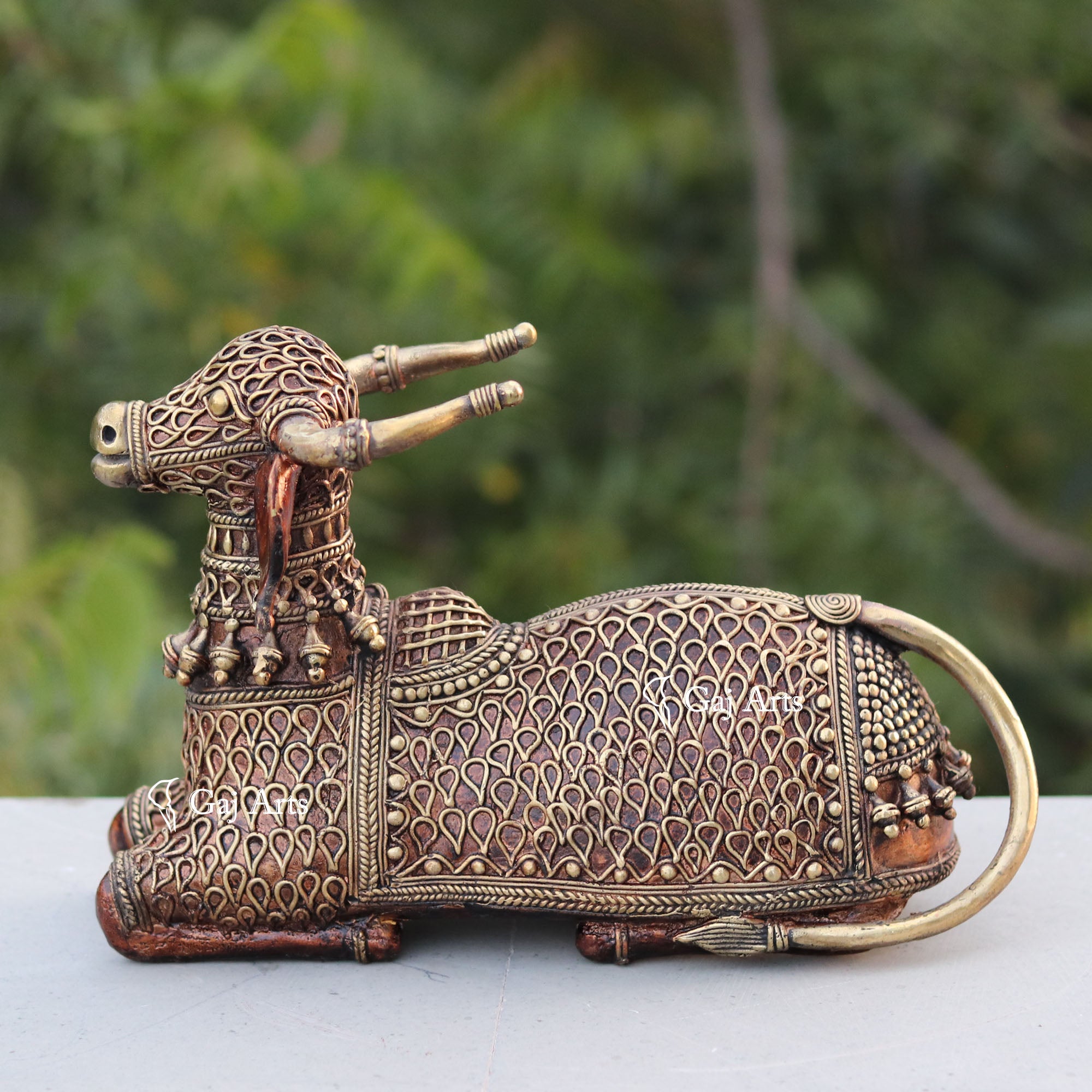 Bastar Dhokra Art Nandi Idol | 11 Inch