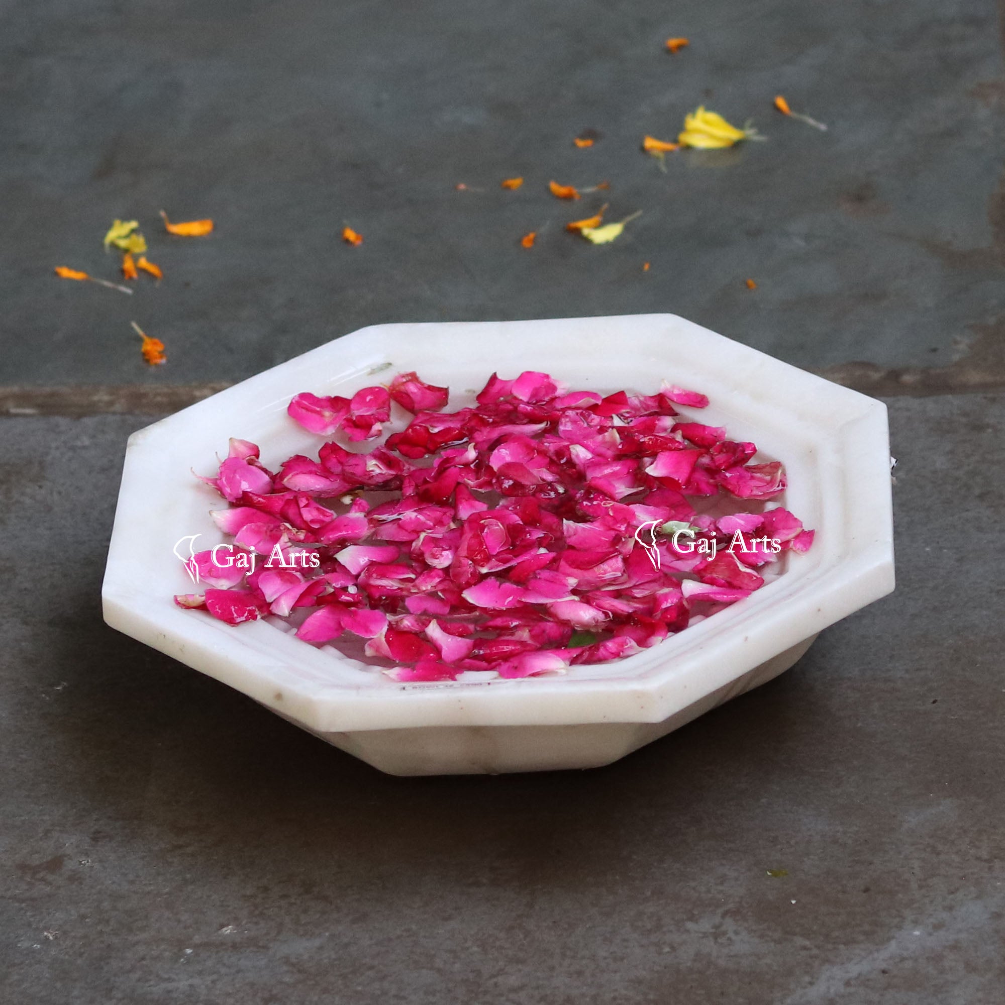 White Marble Premium Decorative Bowl | 12 Inch
