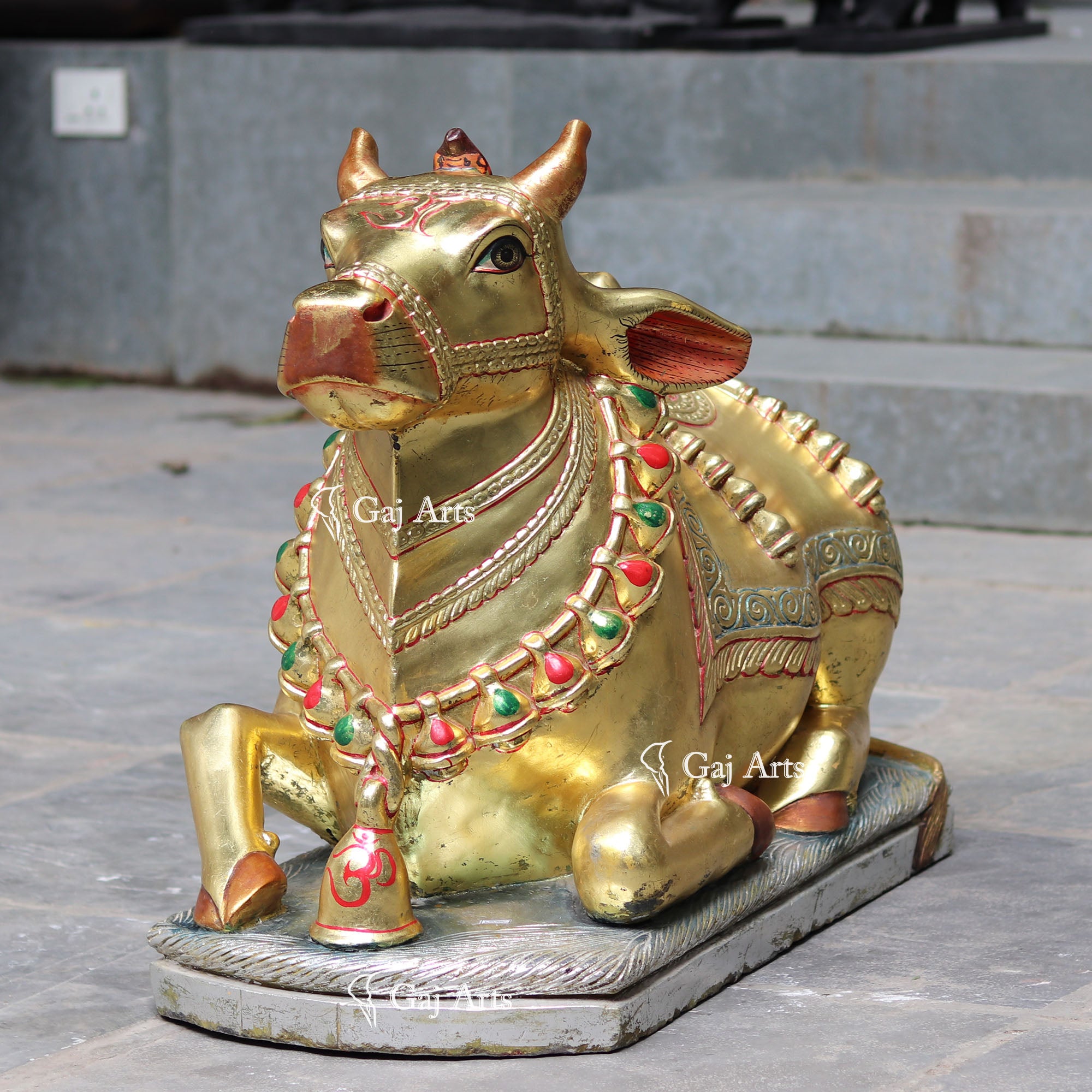 White Marble Nandi Idol | 33 Inch