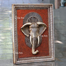 Antique Finish Elephant Face Wall Panel  | 48 Inch