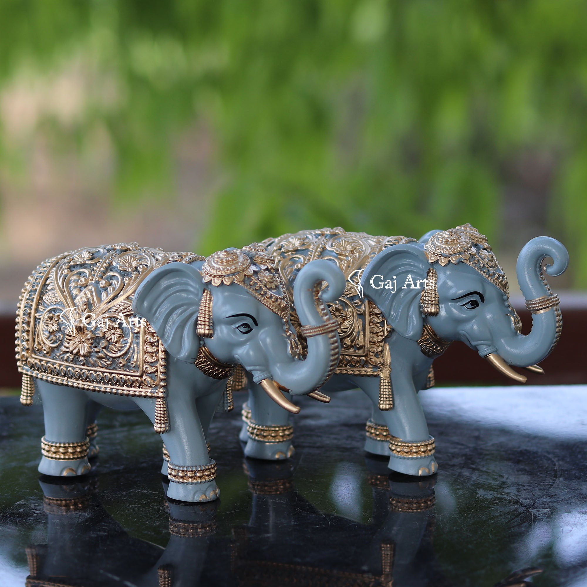 Korean Marble Elephant Statue | 6 Inch