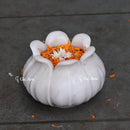 Marble Flower Bowl 12”