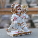 Ethiopia Marble Hanuman Ji Idol | 9 Inch
