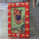 Wooden Shreenath Ji Wall Panel | 48 Inch